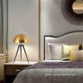 Modern Bedside Table Lamp Three-legged golden dome modern popular table lamp Factory
